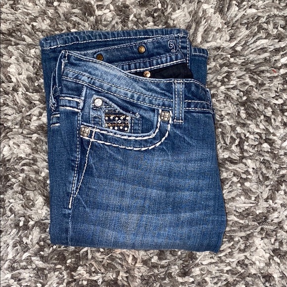 Miss Me Denim - Miss Me Embellished & Sequin Easy Boot Jeans